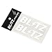 BLITZ BLITZ ロゴステッカー w100mm WHITE 13555