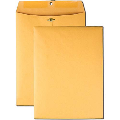 Enveloppe fermoir Quality Park pochette kraft 22,9 x 30,5 cm pour expédition et stockage de dossier
