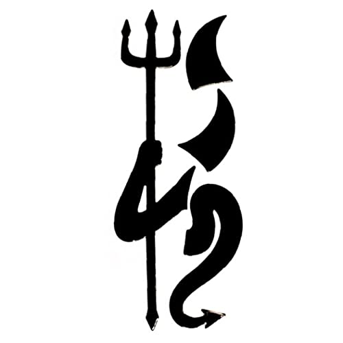 Ppmter Autocollant de Voiture, Autocollants 3D drôles de Petit Diable Style emblème Logo Autocollants de Voiture Accessoires de Bricolage