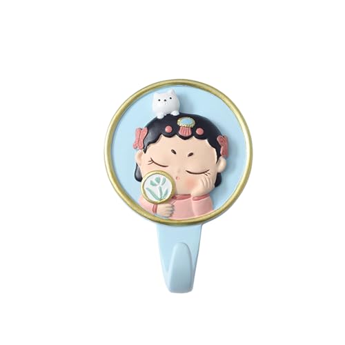 JITEM Perchero de ópera de Pekín, Perchero Decorativo montado en la Pared, Gancho de Pared, Llavero de Entrada Creativo para Colgar Sombreros y Bolsas