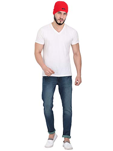 Image of FabSeasons Unisex Cotton Cap (WC48 Red Free Size)