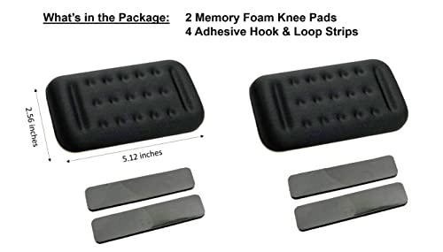 Car Knee Cushion Pads, High-density Memory Foam, For Comfort and Pain Relief while Driving (Black, Set of 2) - Image 7