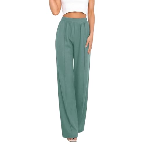 Pantalones de chándal de cintura alta cómodos y pantalones de traje informales para mujer