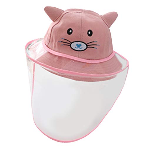 Para Crianças De Bebê Anti-cuspir Chapéus De Proteção Cap Tampa Segurança Exterior - Rosa