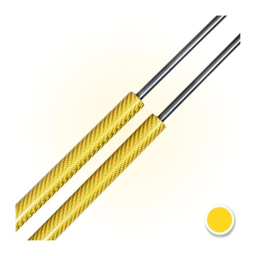 Ressorts à gaz pour VW Polo 9N coffre de hayon 2001-2009 en carbone jaune 6Q6827550C