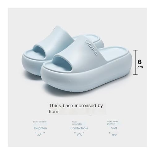 Bath Slippers Elevator Slippers for Women 6cm Lift Thick Platform Sandals with EVA Sole Indoor/Outdoor House Shoes for showering and indoor use2