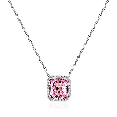 Pendentif en moissanite rose 5ct le cadeau de mariage idéal pour elle