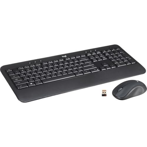 Logitech Wave Keys MK670 Combo - Wireless Keyboard and Wireless Mouse Bundle Including: Type-C Cable, Mouse Pad, Cloth