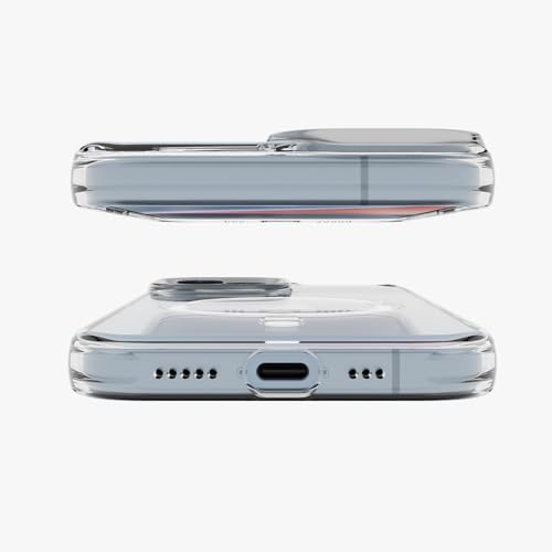 Image of CASEGEAR Super Crystal Transparent Back Cover Case Compatible with iPhone 14 | Lifetime Anti-Yellow | 10.4 Feet Drop Protection | Compatible with MagSafe | 360 Camera Protection