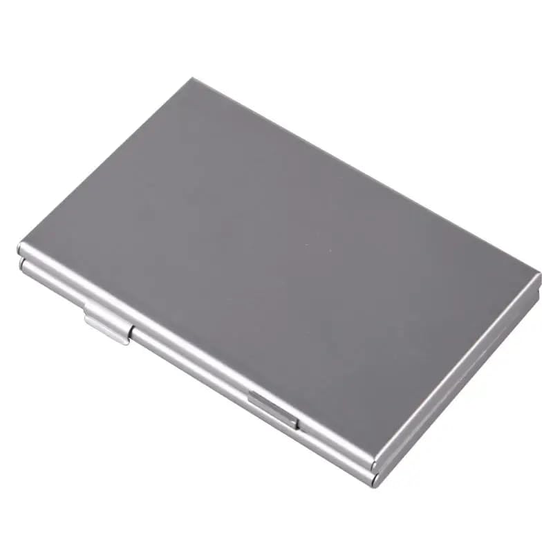 Portable 12 in 1 Metal Double-Layers Memory Card Aluminum Storage Box for SD MMC TF Memory Card Storage Card Holder Case Metal Cases