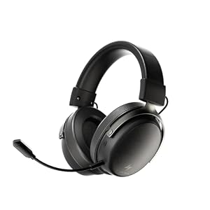 ATK N9 Gaming-Headset für Xbox Serie X|S, PS5, PC & Switch, Stereo-Gaming-Kopfhörer mit abnehmbarem Mikrofon mit Geräuschunterdrückung, 3, 5 mm kabelgebunden/2, 4 G/Bluetooth (N9 Pro/Schwarz)