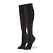 Hue Women's Flat Knit Knee 3 Pack Casual Socks, New Black, One Size US