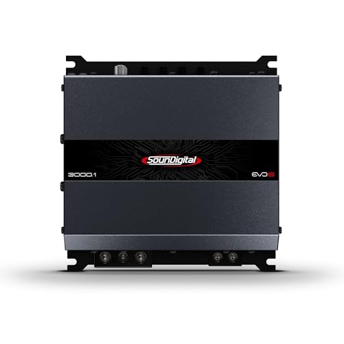 SounDigital 3000.1 Evo 6-1 Channel 2 Ohms Amplifier Module - Class D - 3000w Rms Power Car Car Motorcycle Pickup Truck SUV 3.000 Wrms Sd3000.1 Sd3000.1-2 Evo6