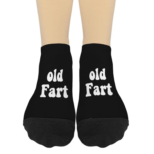 Old Fart Womens Low Cut Socks Cotton Men Sock