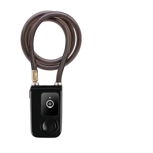 Smart Bike Cable Lock with Bluetooth and Alarm