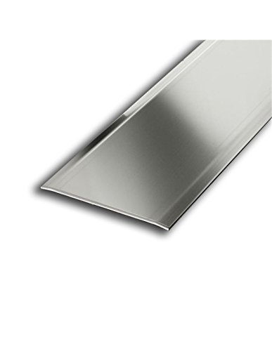 JARDIN202 - Transicion Aluminio Dos Alas - 40mm | 40mm anch. 3mm alt. 0,83m larg. Adhesivo -