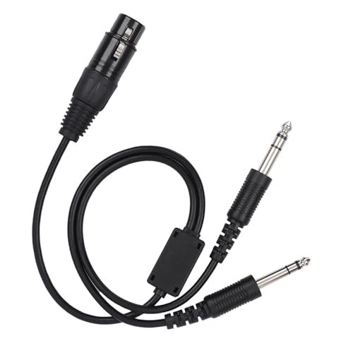 Adaptador para Auriculares de Aviación XLR a Doble Enchufe GA miniatura 1