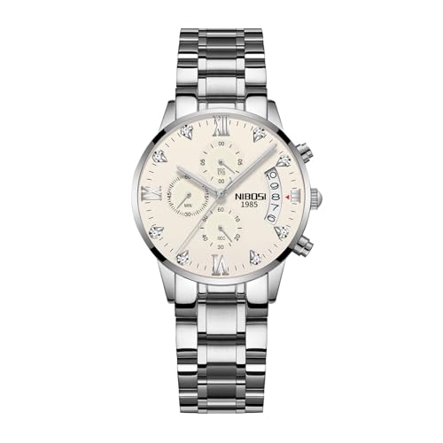 NIBOSI Women’s Watches Analog Quartz Diamond Dail Watches for Women Ladies Fashion Casual Chronograph Watches with Stainless Steel Strap NIBOSI Women’s Watches Analog Quartz Diamond Dail Watches for Women Ladies Fashion Casual Chronograph Watches with Stainless Steel Strap