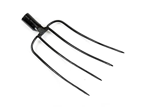 TOP TOOLS Dunggabel Mistgabel Heugabel Spatengabel Forke Gabel 4 Zinken Runde Dülle Cover