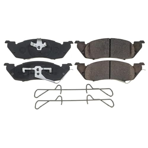 Image of PowerStop Front Brake Pads for Dodge Dakota 1991-98 - Z17 Ceramic Brake Pads with Installation Hardware, 17-529