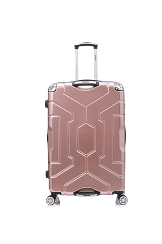 Durable PC Material 4-Piece Travel Luggage Set with 360° Rotating Wheels - Lightweight and Stylish2