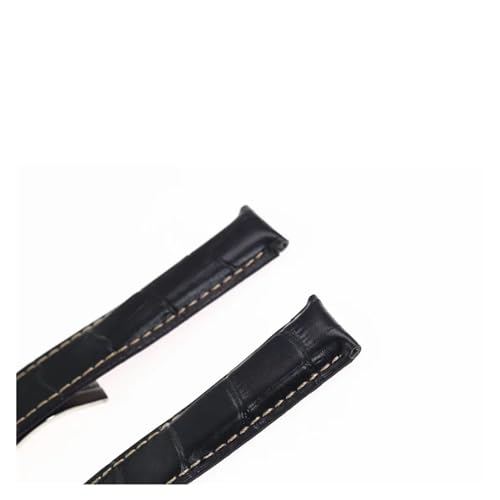 Bracelet en cuir flexible 22mm compatible TAG HEUER CARRERA durable - 4