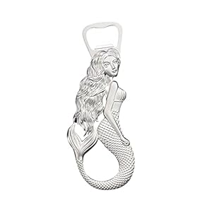 IKAAR Flesopener Magnetische bierflesopener roestvrij staal zeemeermin bierflesopener Bar Tool cadeau voor verjaardag en Kerstmis