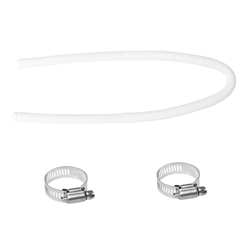 Happyyami Outdoor Swimming Pool Pump Filter Hose White Replacement Hose Ground Pools Easy to Use and Cost