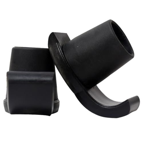 HAPINARY 2pcs Non-Slip Sled Foot Mat Ski Handle Wheel Ski Glides Walker Sliders Skids Walker Legs Skis for Walkers Poles Walker Feet Protectors Walker Skis Glides Skis Walker Plastic Black