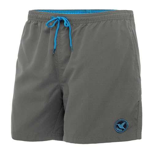 Ladeheid Bañador Hombre Natación Secado Rápido con Forro Interior de Malla, Pantalón Corto Deportivo con Bolsillos, Cintura Elástica y Cordón LA40-128 (Gris, L)