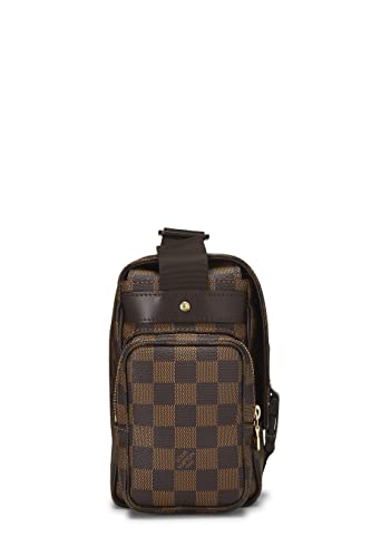 Pre-Loved Damier Ebene Melville Messenger, Brown3