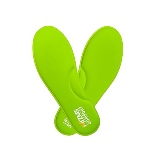 MIZMS Memory Foam Insole (Neon Green, Size-10) - Image 3