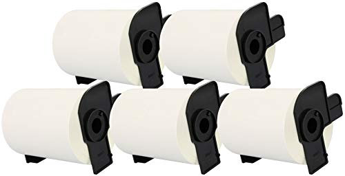 Cartridges-Kingdom-DK11241-DK-11241-102mm-x-152mm-Etiquetas-compatibles-para-Brother-P-Touch-Impresoras-200-Etiquetas-por-Rollo-5-Pack