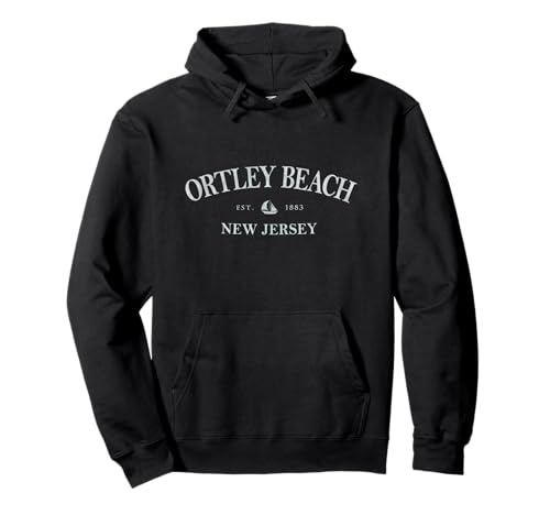 Ortley Beach New Jersey | Ortley Beach NJ Sailboat Pullover Hoodie