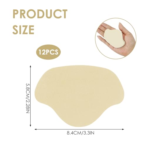 Image of Shoe Heel Repair Patches, Quick Self-Adhesive Inside Sneaker Hole Patches for Sport Work Walking Hiking Tennis Shoes Sneaker Mesh (12 Pcs 丨 Skin Color)