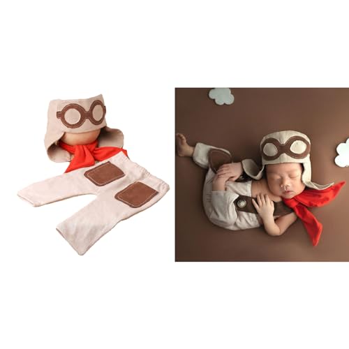 Infant Photography Props Suspender Pants Eye Glasses Cap Baby Photo Suit Photoshooting Props Clothes Newborn Shower Gift