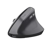 Trust Yuno Mouse Ergonomico Senza Filo, Mouse Verticale Ricaricabile, Ricevitore USB da 2,4GHz, DPI...