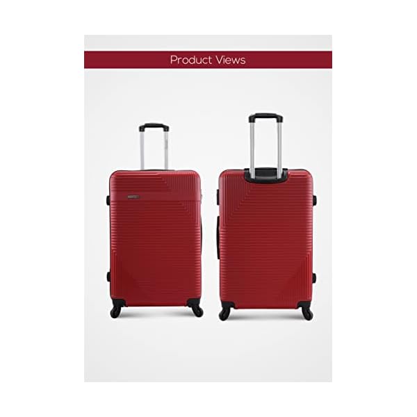 Parajohn-PARA-JOHN-Lightweight-3-Pieces-Abs-Hard-Side-Travel-Luggage-Trolley-Bag-Set-With-Lock-For-Men-Women-Unisex-Hard-Shell-Strong-Red Parajohn PARA JOHN Lightweight 3-Pieces Abs Hard Side Travel Luggage Trolley Bag Set With Lock For Men, Women, Unisex Hard Shell Strong Red