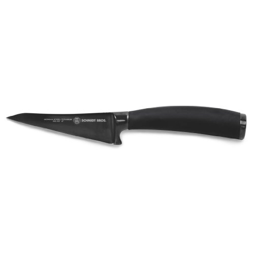 Schmidt Brothers Cutlery, STIPA04, Titan 4 Inch Partoku Knife , Black