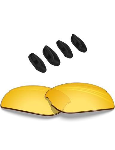 Image of BLAZERBUCK Replacement Lenses & Nose Pads Piece for Oakley RPM Squared OO9257 /RPM Edge OO9250 Sunglass