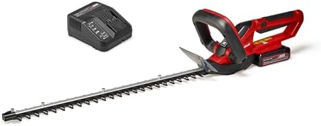 Einhell Akku-Heckenschere GC-CH 1855/1 Li Kit Power X-Change (18 V, 55 cm Schnittlänge, 18 mm Zahnabstand, drehbarer Handgriff, Schnittgutsammler, inkl. 2,5 Ah Akku & Ladegerät)