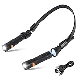 ABOHU Wiederaufladbare Nackenlampe für freihändiges Arbeiten, Leselampe Hals...