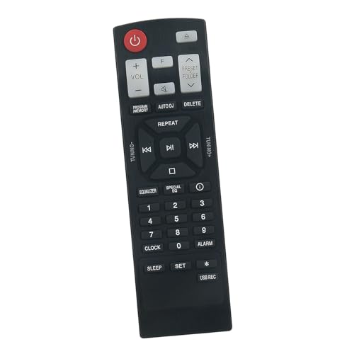 Replacement Remote Control AKB75815301 Suits for LG Mini Hi-Fi Stereo System CKM4 CK43 CJS45F CM4590 CJS45W CKS43F XBOOM 2.1ch Mini Shelf System