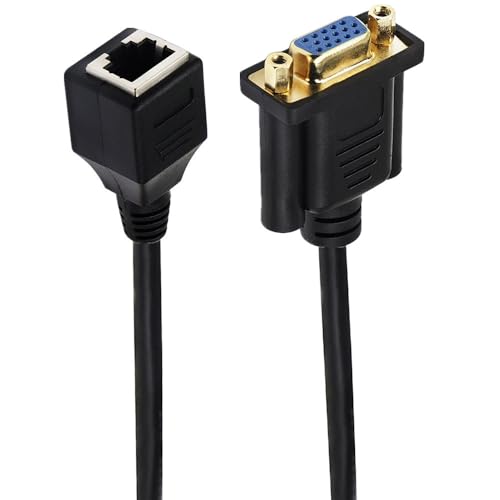 Extensor VGA a RJ45 Adaptador Cable 15 cm (2 unidades) miniatura 2
