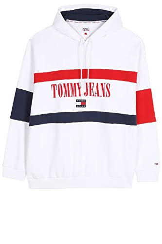 Sweat Tommy Jeans tricolore oversize chaud pour affronter le froid avec style