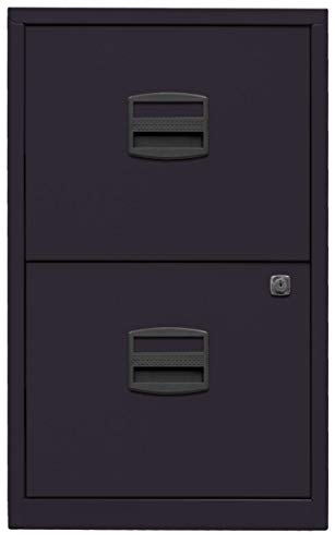 Home PFA - Armadietto con 2 cassetti in Metallo 633 40 x 41.3 x 67.2 cm nero