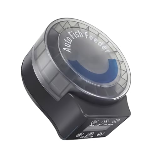 タイマー部分制御付き電池式ラウンドペットフィーダー パウダーペレットドライフード ABS 魚の調整可能な設定 マリンパークの魚サプライヤー