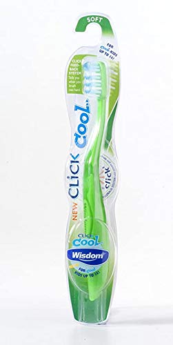 WISDOM CLICK COOL SOFT TOOTHBRUSH, Green - Image 2