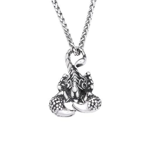 Collier scorpion homme tendance gothique pour look festival punk