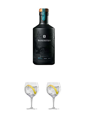 Bareksten Botanical Gin aus Norwegen 0,50 Liter + Ballon Bistro Cubata GIN Glas 1 Stück + Ballon Bistro Cubata GIN Glas 1 Stück